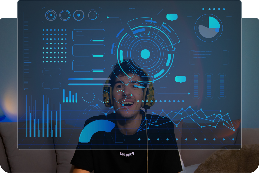 imagen de fondo que representa una persona estudiando IA