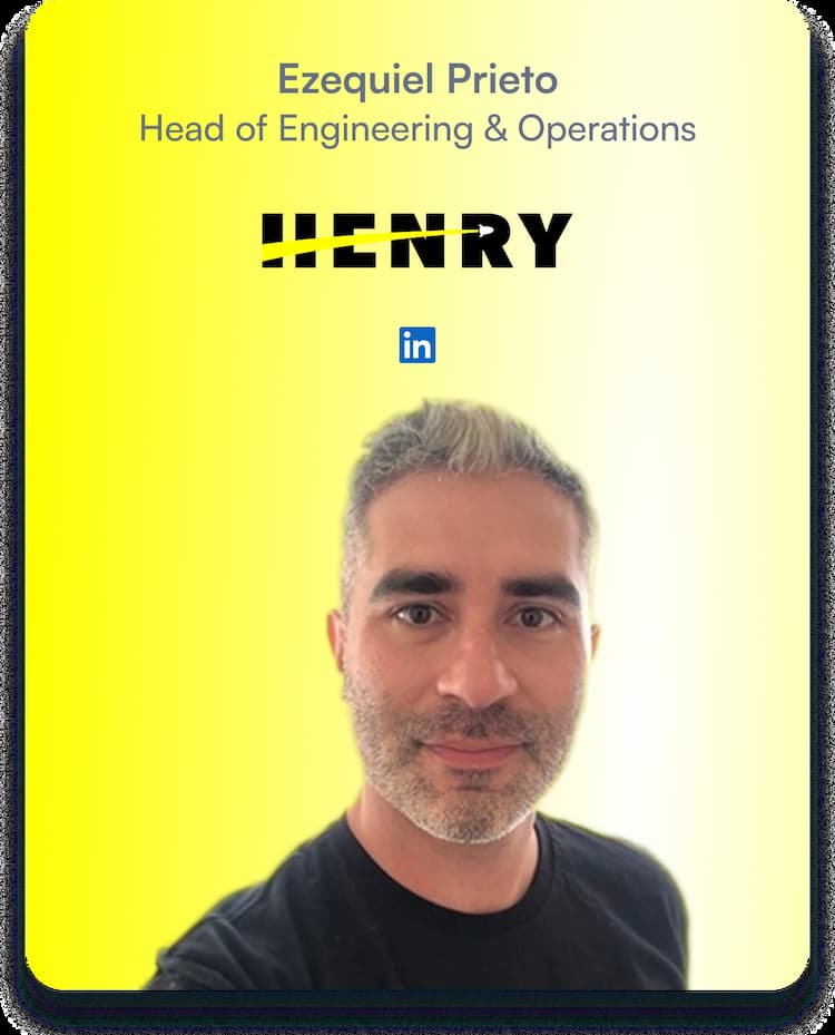 foto de Ezequiel Prieto, el experto del curso de Full Stack Development en Henry