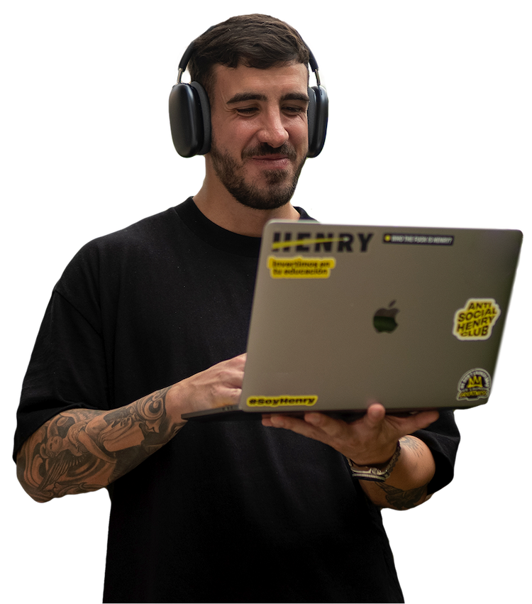 Estudiante de Henry trabajando de desarrollor web full stack