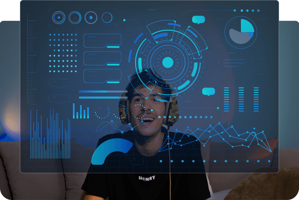 imagen de fondo que representa una persona estudiando IA